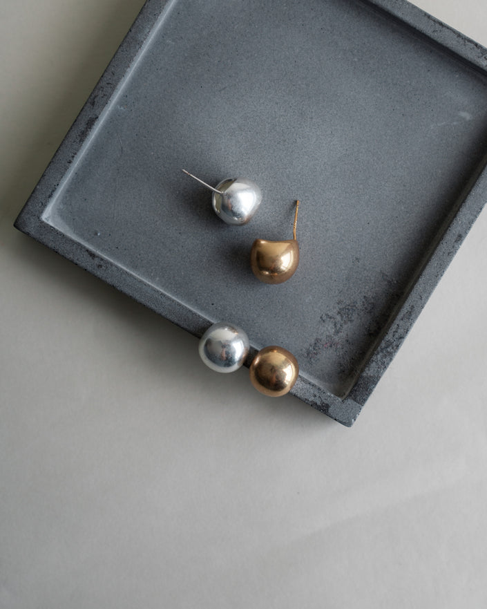 Matte Moon Studs