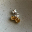 Minimal Dome Drop Earrings