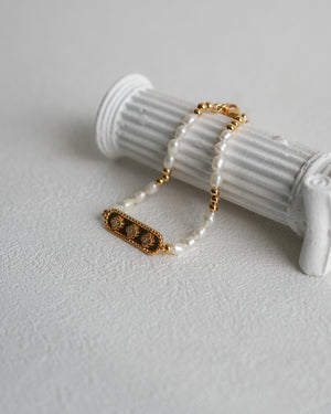 Freshwater Radiance Bracelet | 18k Gold Plated