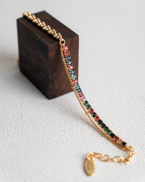 Ava's Vivid Zircon Bracelet