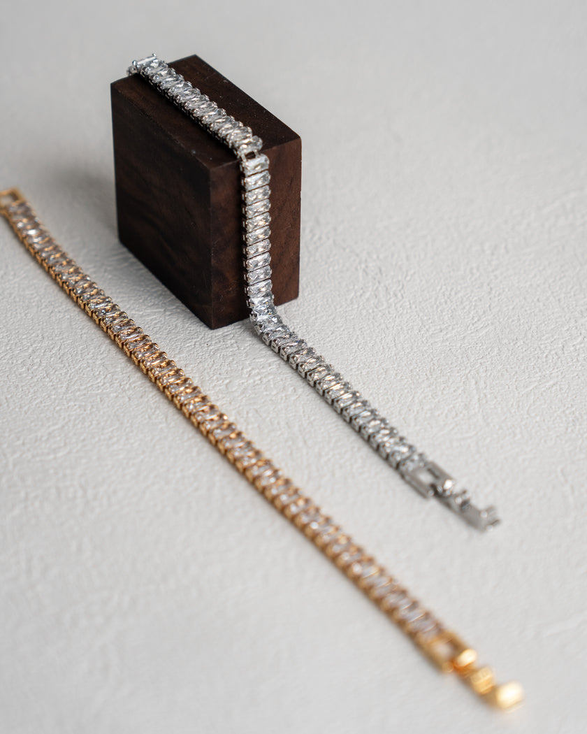 Thalia Lustrous Zircon | 18k Gold Plated / Silver Finished