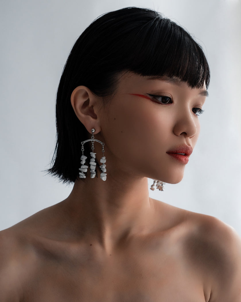 Triple Cascade Stones Stud