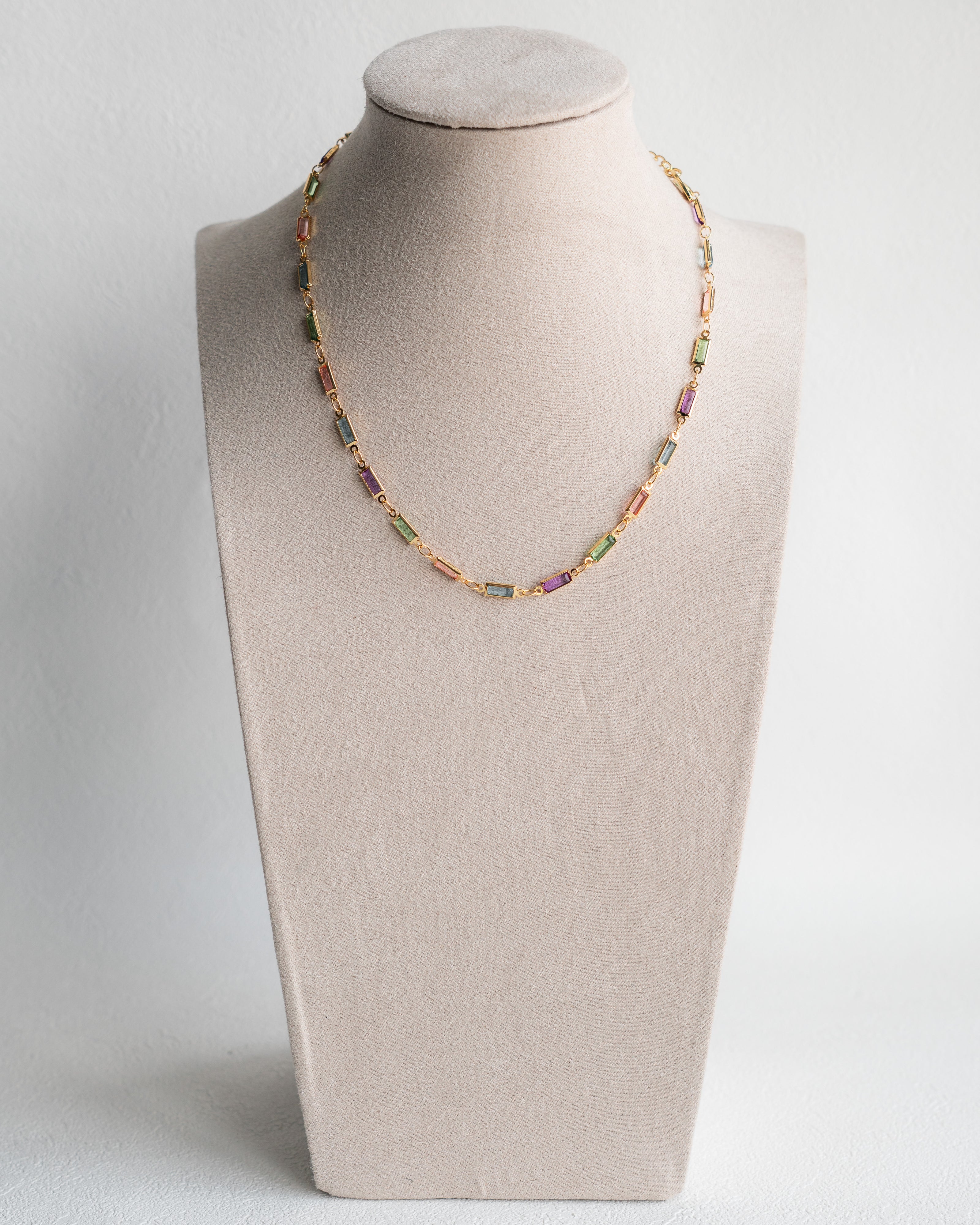 Indira Colorful Cascade Necklace