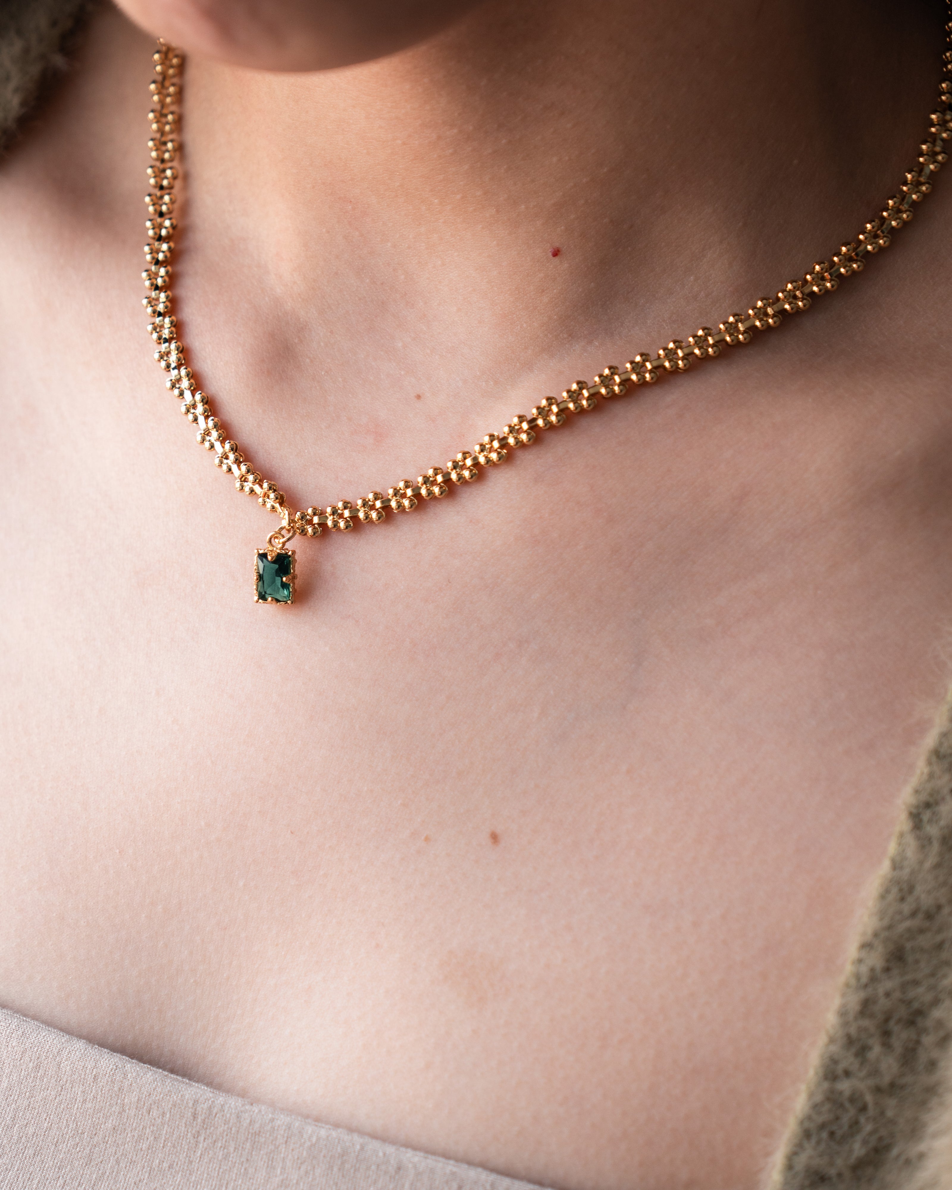 Verdant Zircon Necklace