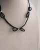 Black Midnight Ribbon Necklace