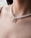 Ribbon Radiance Pearl Necklace