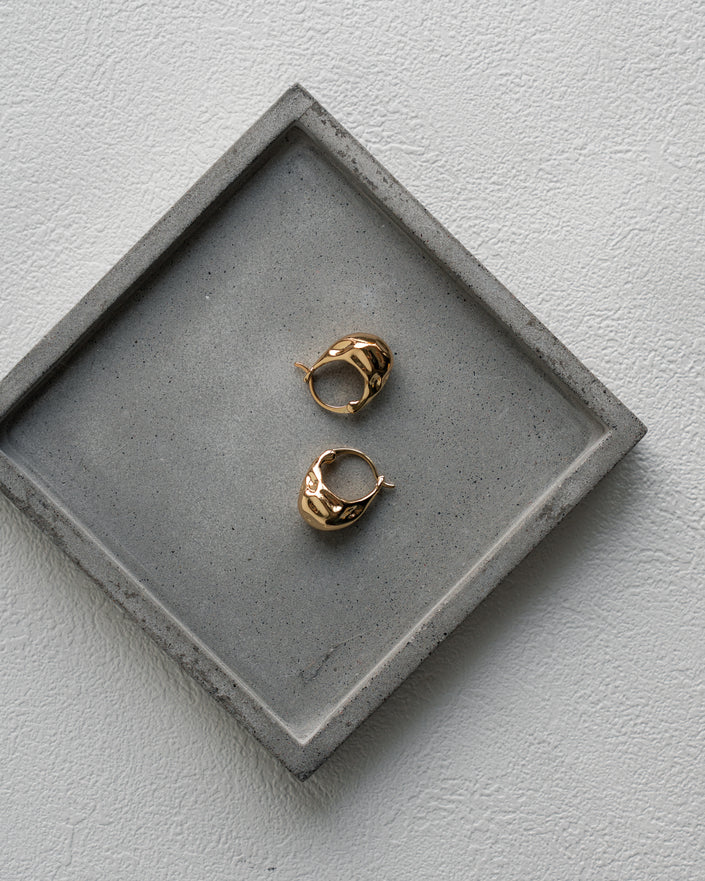 Petite Golden Hoops