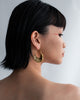 Golden Baguette Dangle Hoops