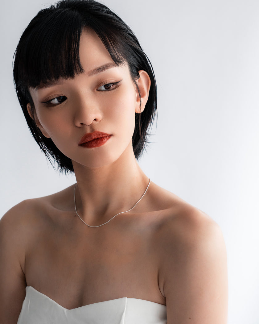 Grace Line Necklace  | Sterling Silver