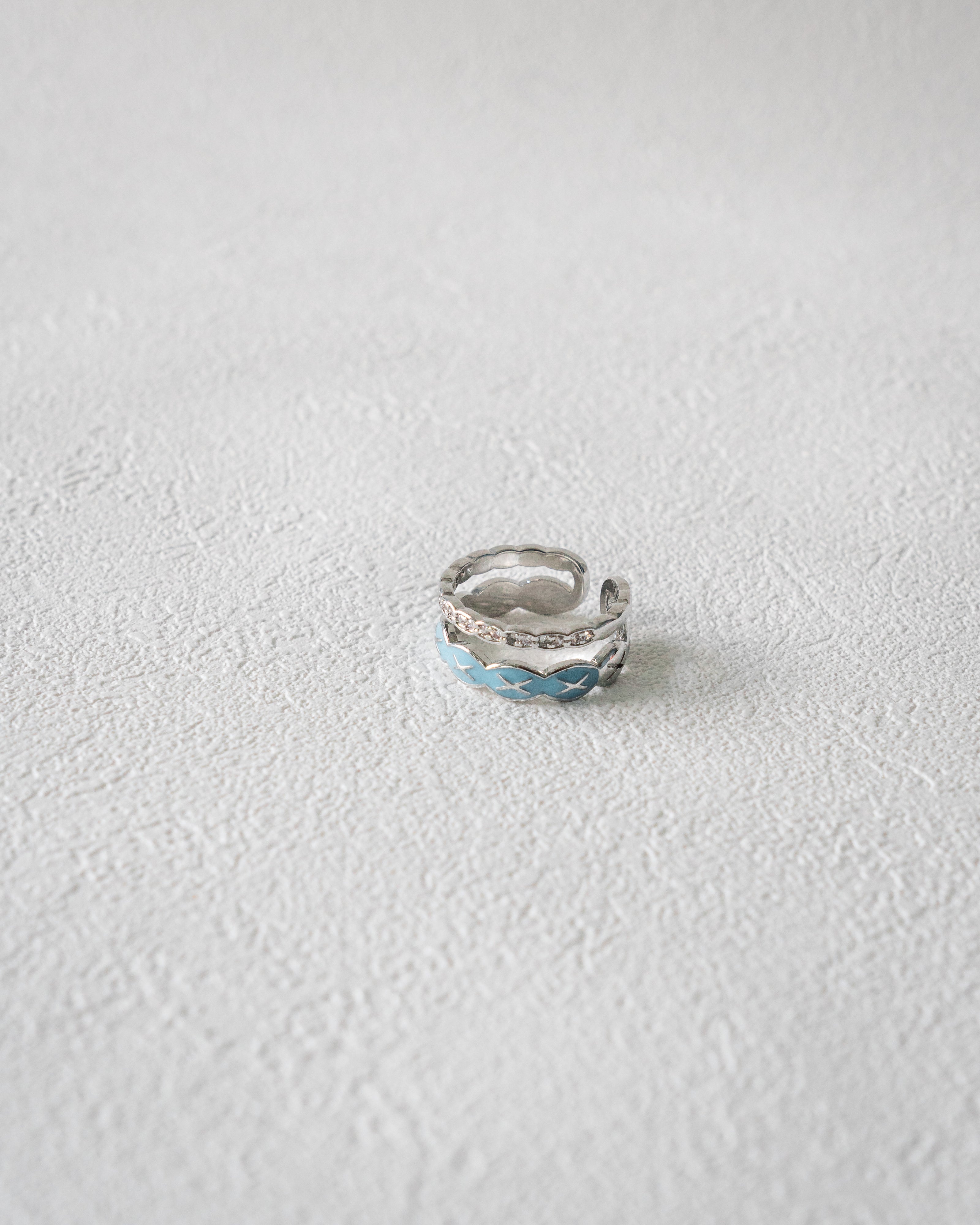 Denim Dream Circle Ring