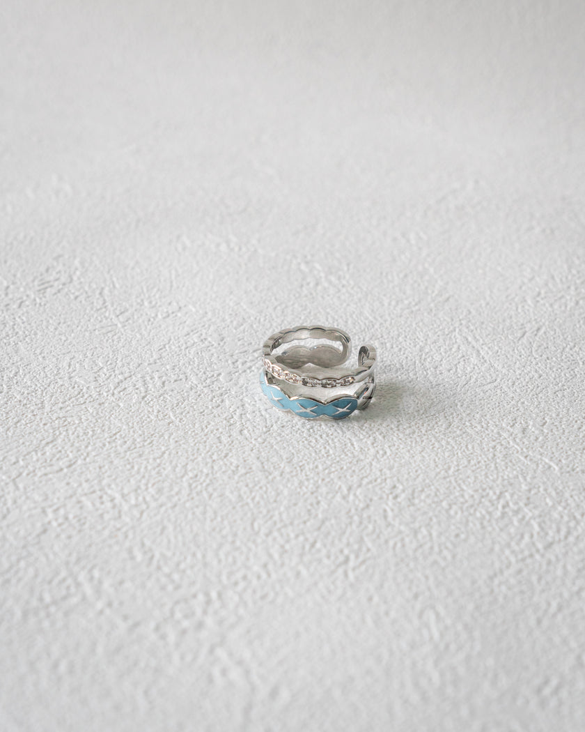 Denim Dream Circle Ring