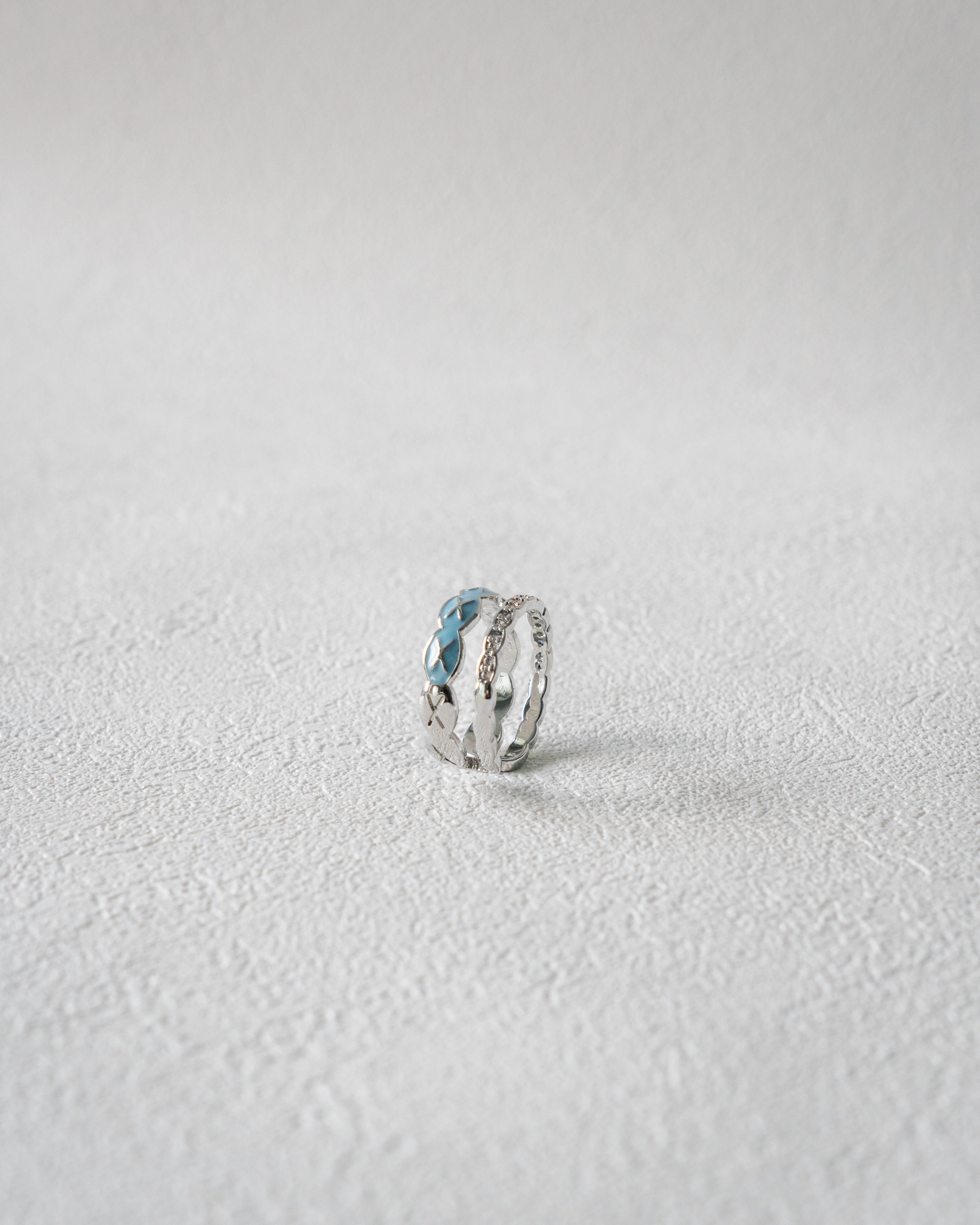 Denim Dream Circle Ring