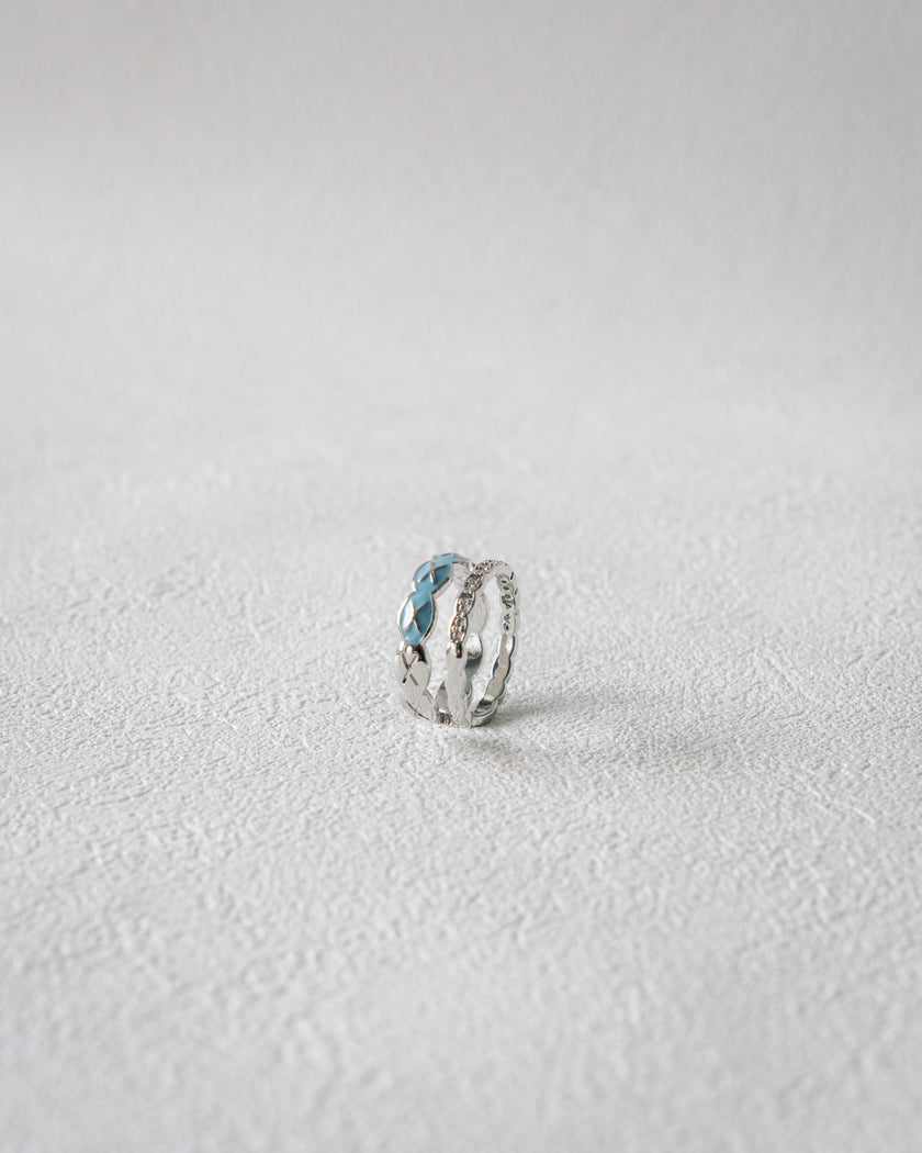 Denim Dream Circle Ring