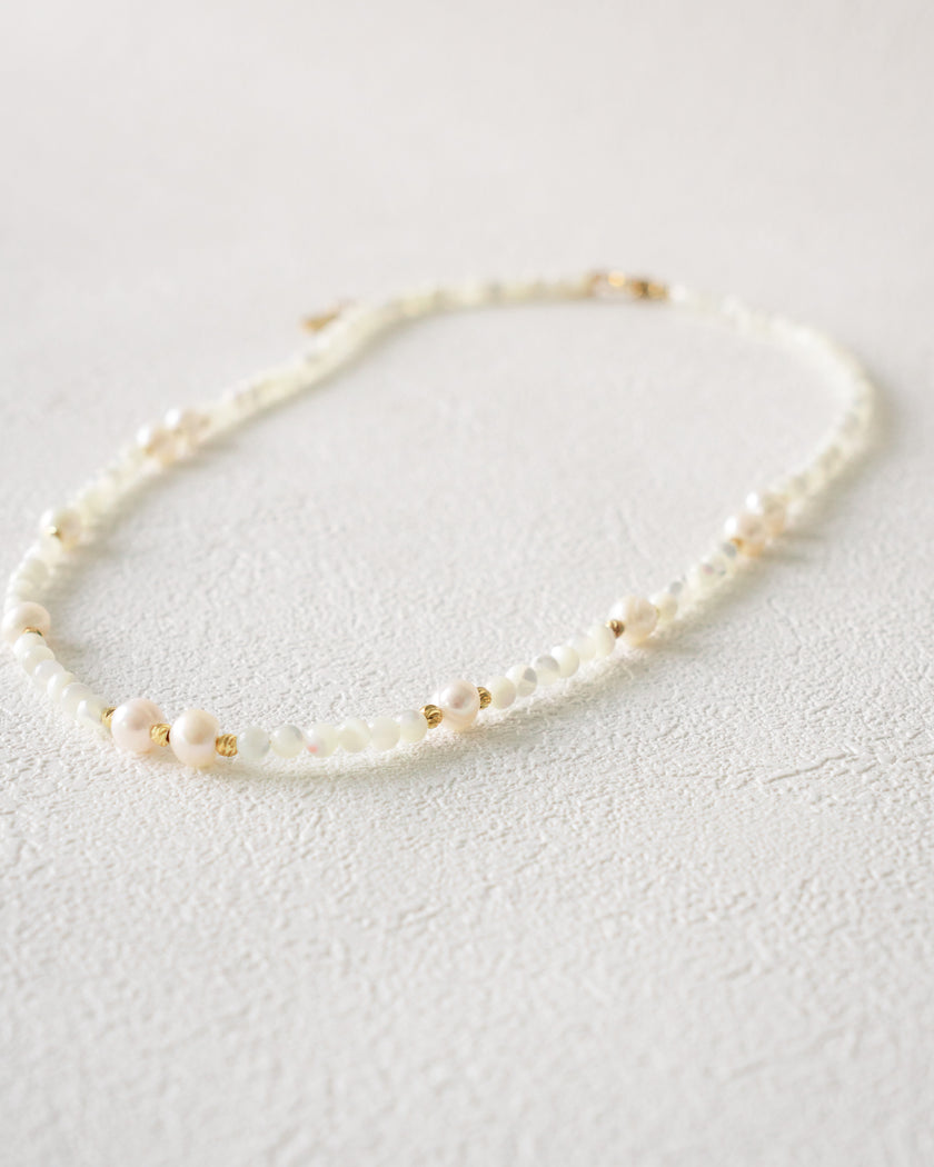 Nature's Radiance Necklace | Fresh Water Pearls