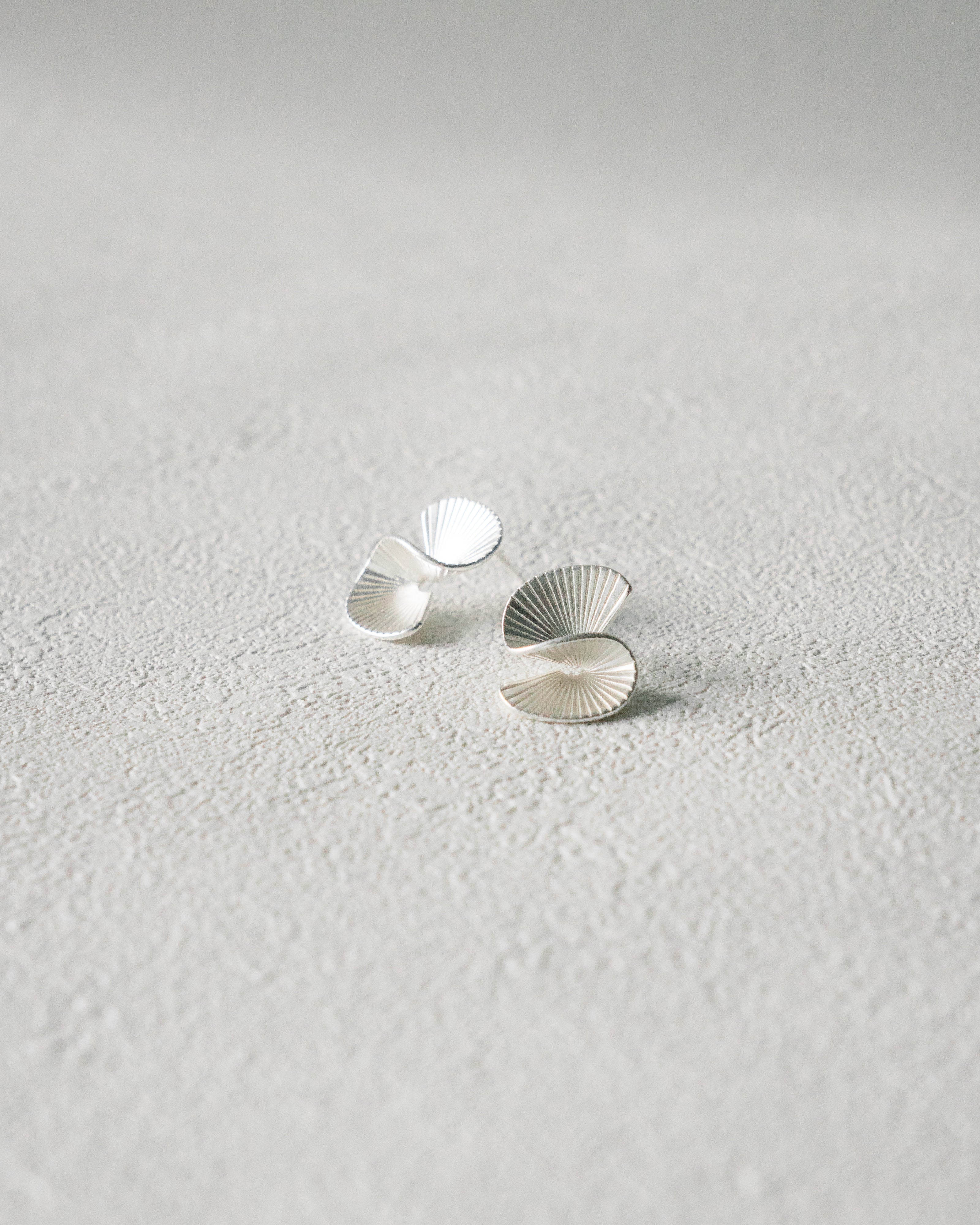 Flowing S-Shaped Stud | Sterling Silver