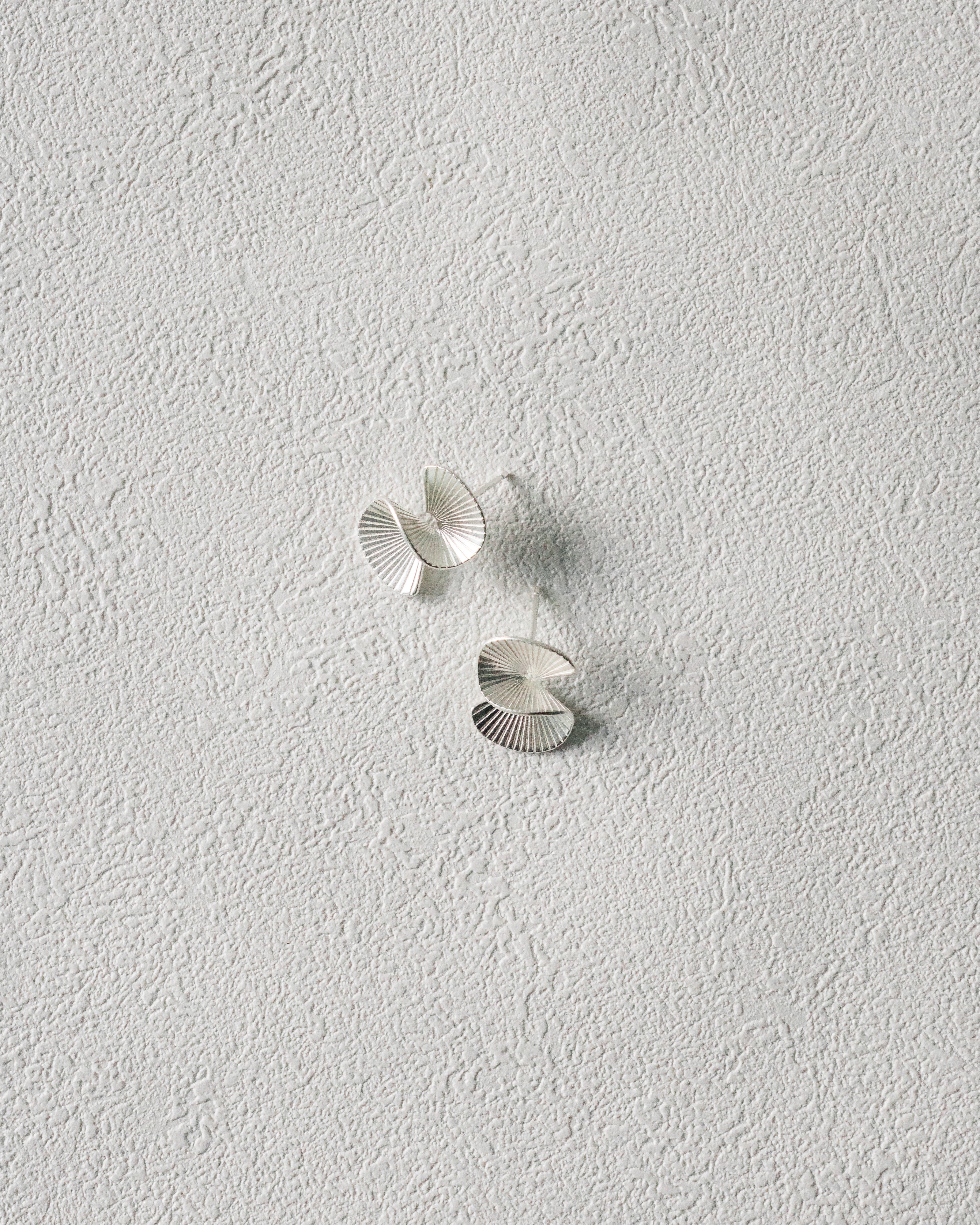Flowing S-Shaped Stud | Sterling Silver