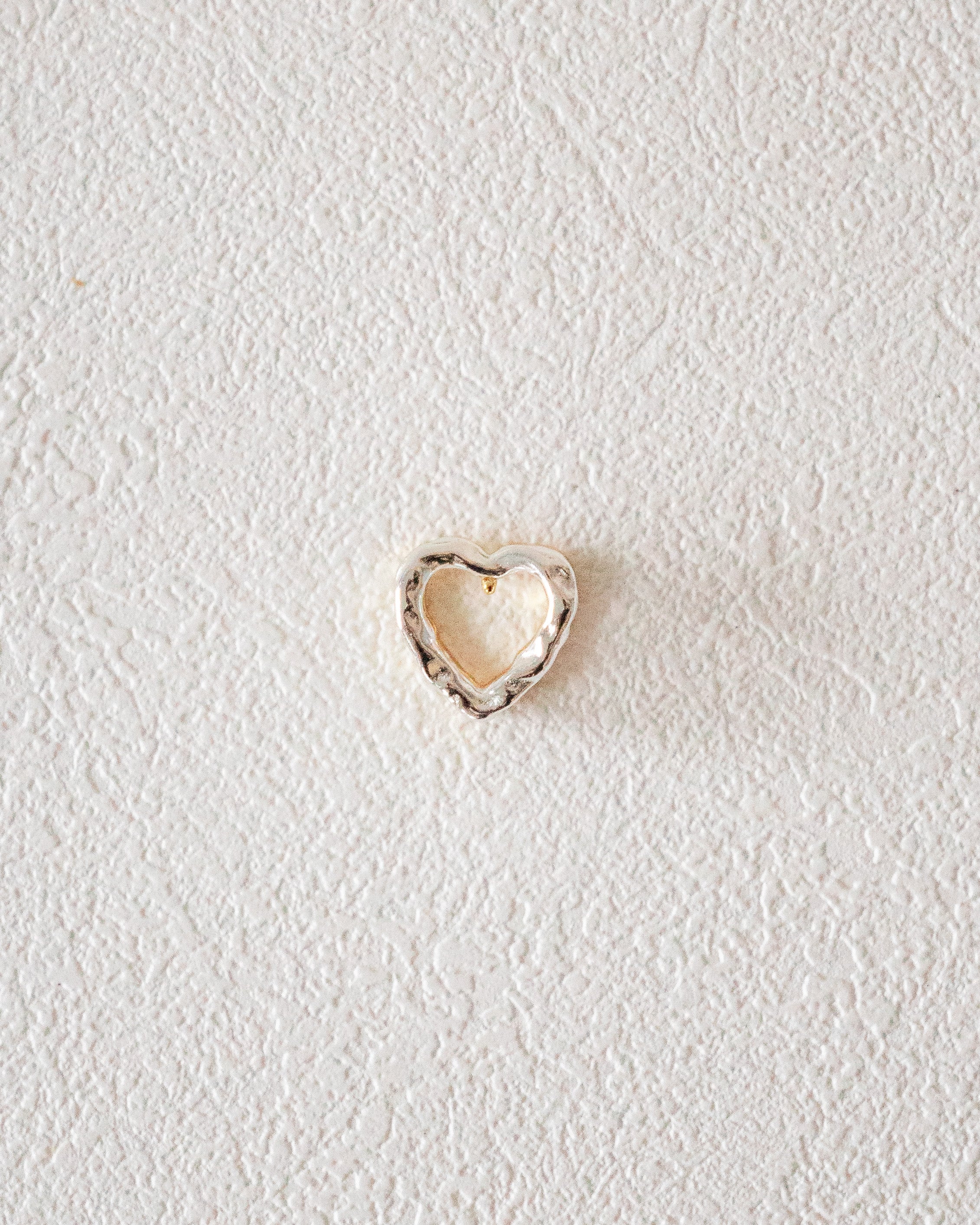 Harmony Duo Tone Heart Hoops | Sterling Silver