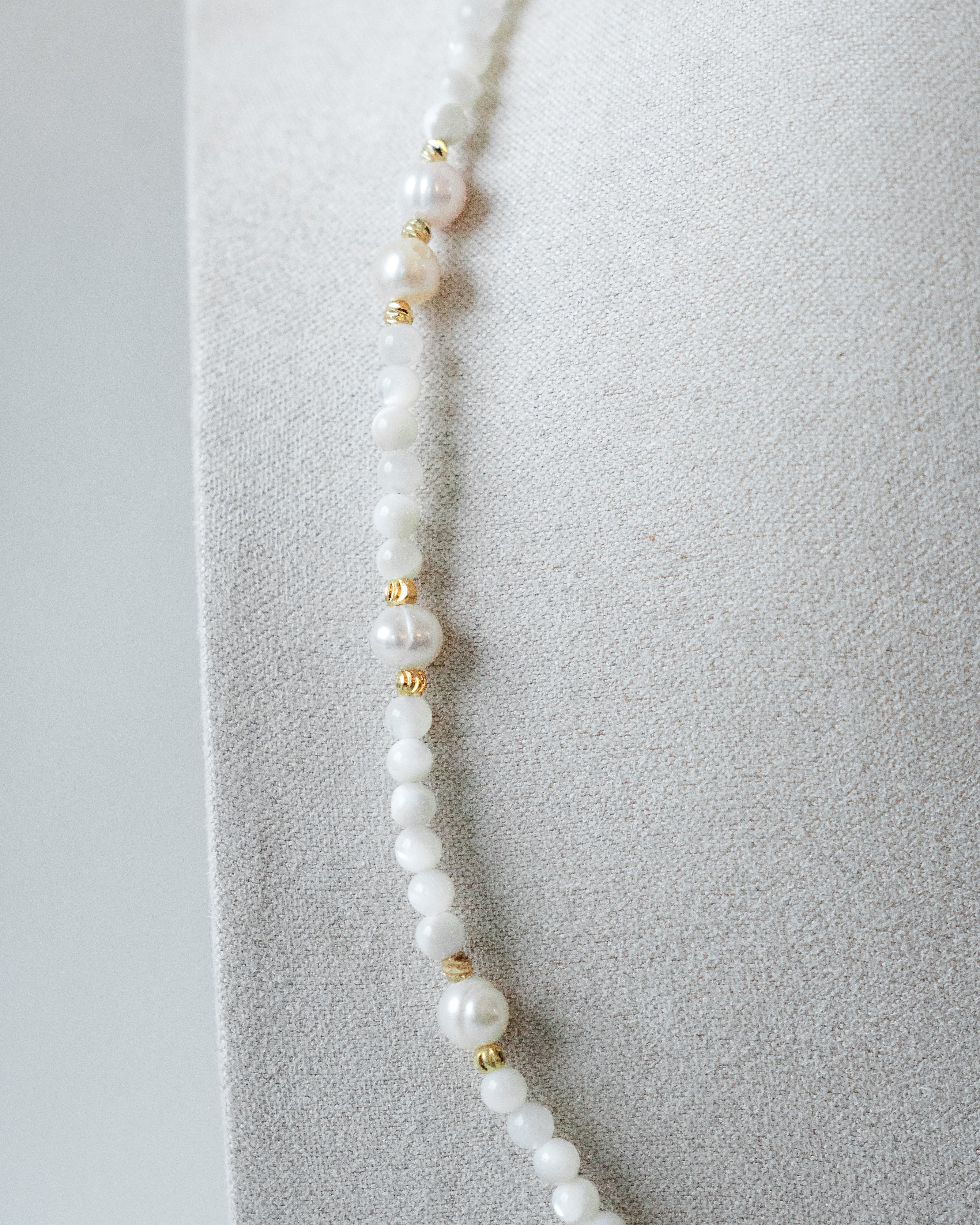 Nature's Radiance Necklace | Fresh Water Pearls