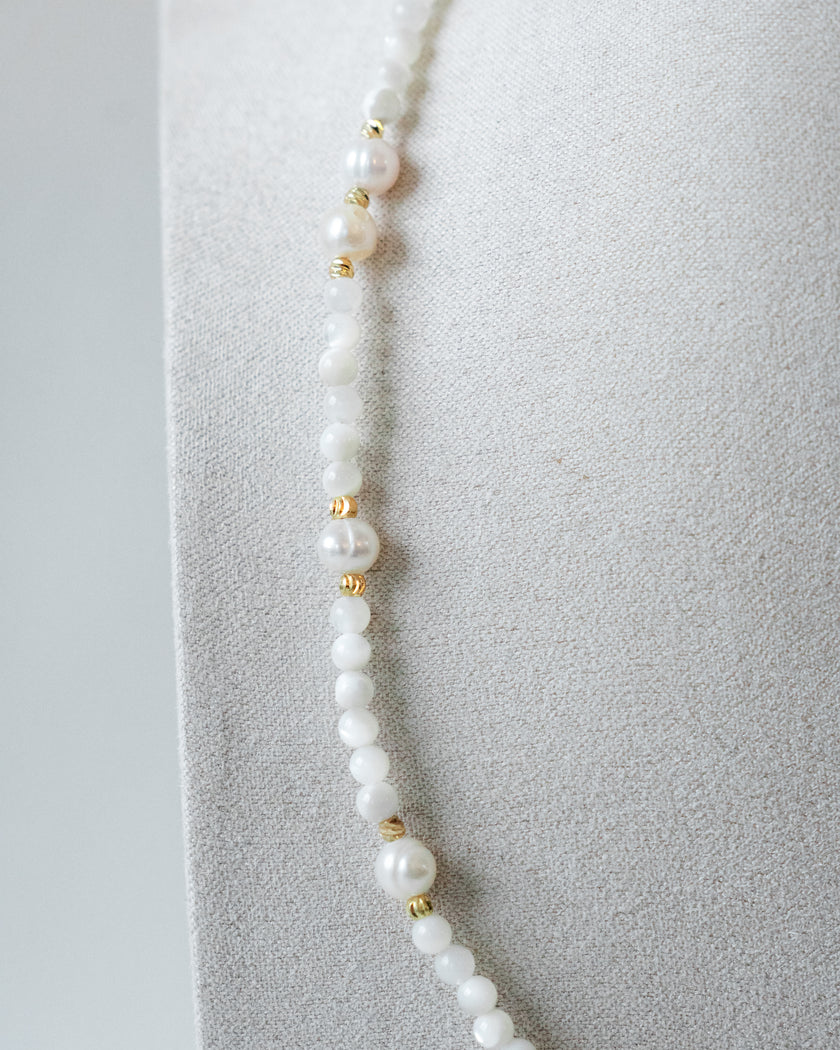 Nature's Radiance Necklace | Fresh Water Pearls