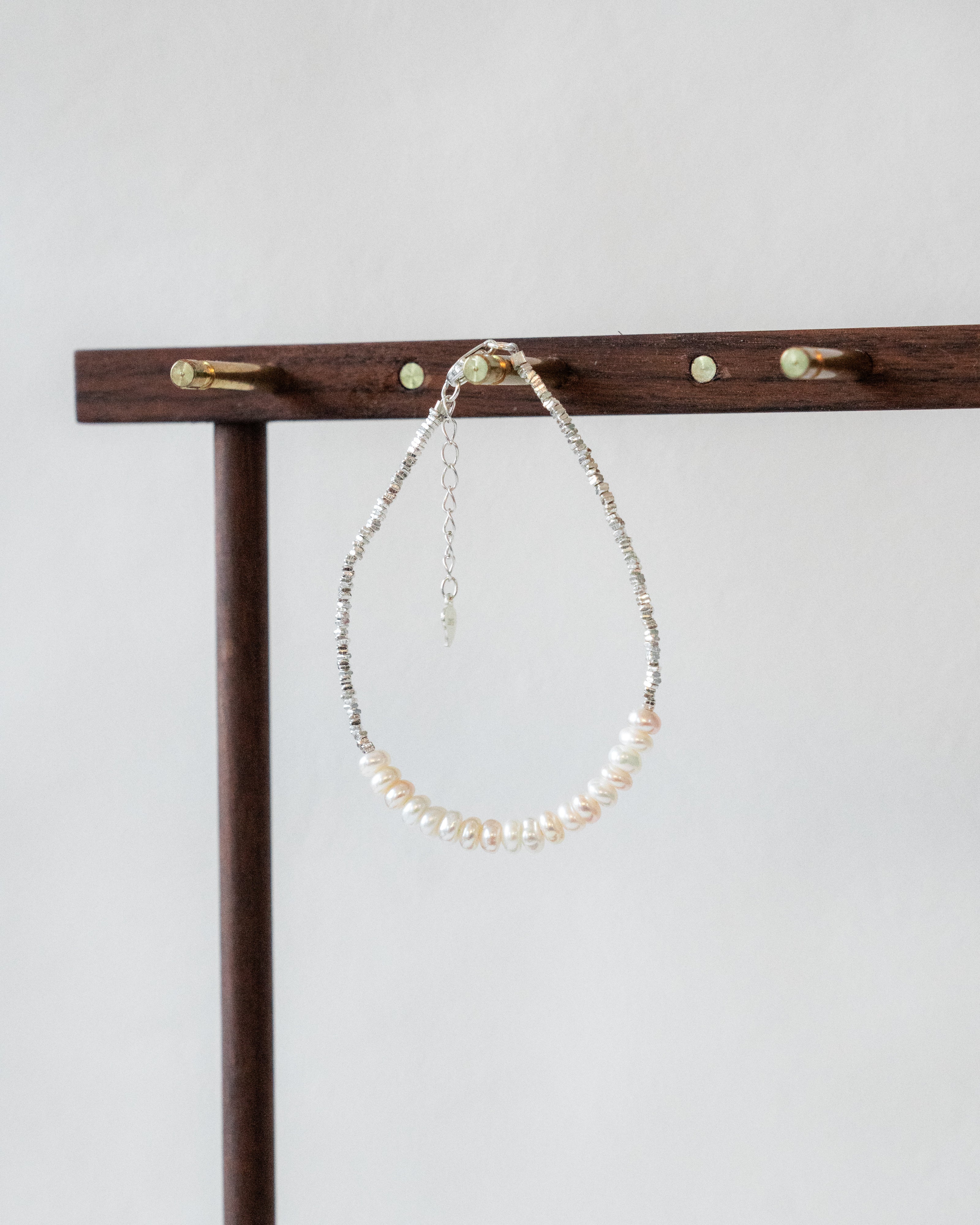 Giselle Pearl Bracelet | Sterling Silver | Fresh Water Pearl