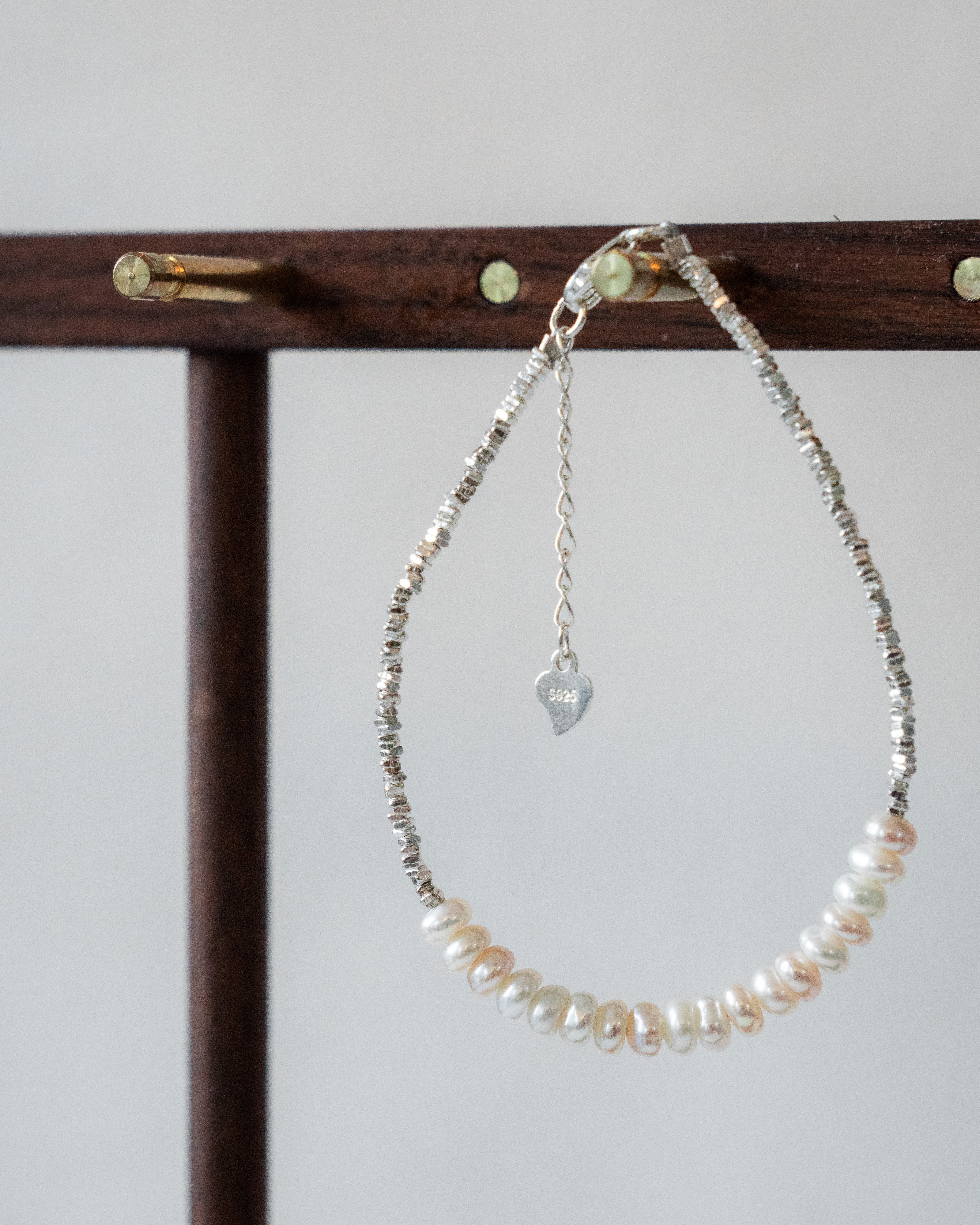 Giselle Pearl Bracelet | Sterling Silver | Fresh Water Pearl