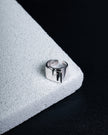 Slice Square Statement Ring | Sterling Silver