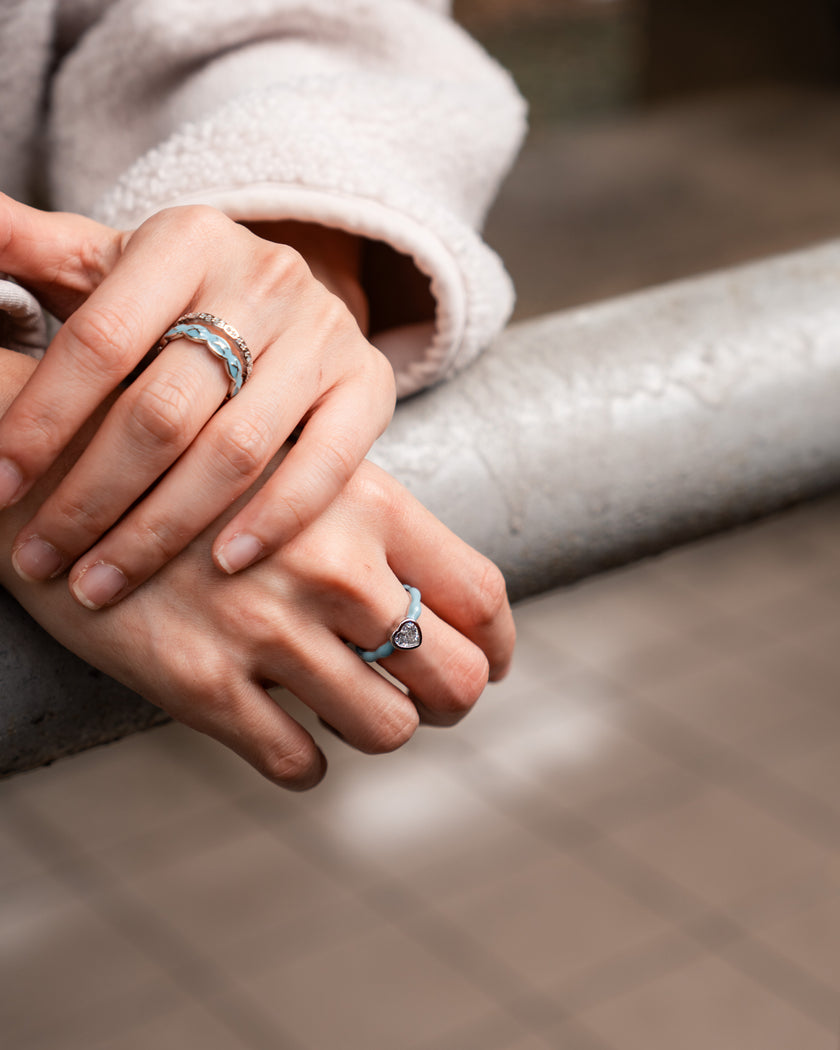 Denim Dream Circle Ring