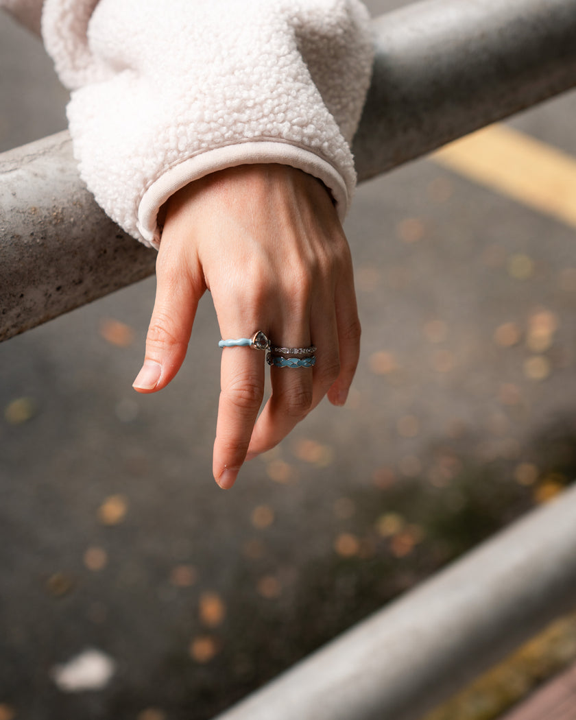 Denim Dream Circle Ring