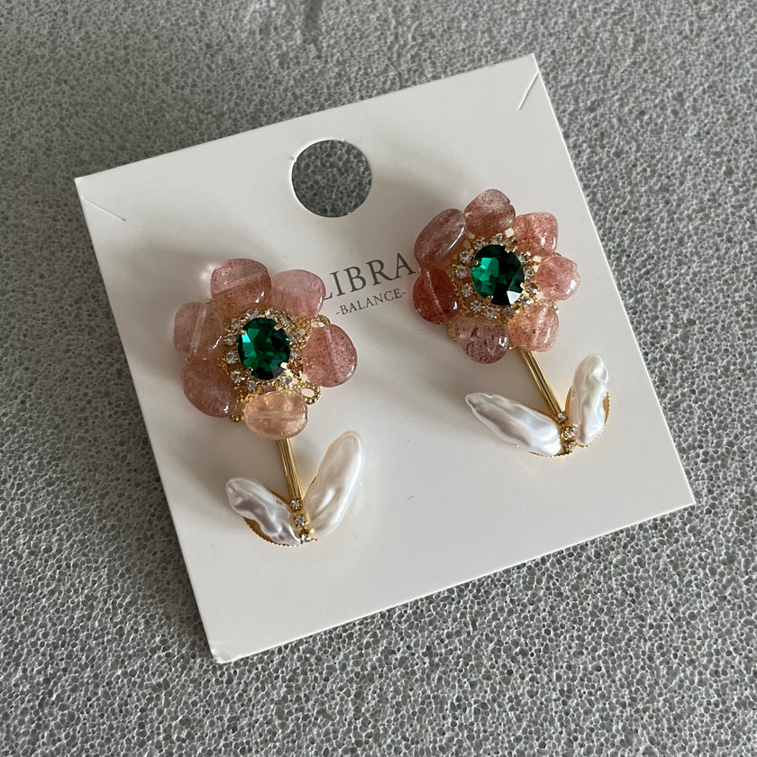 Crystal Garden Big Stud