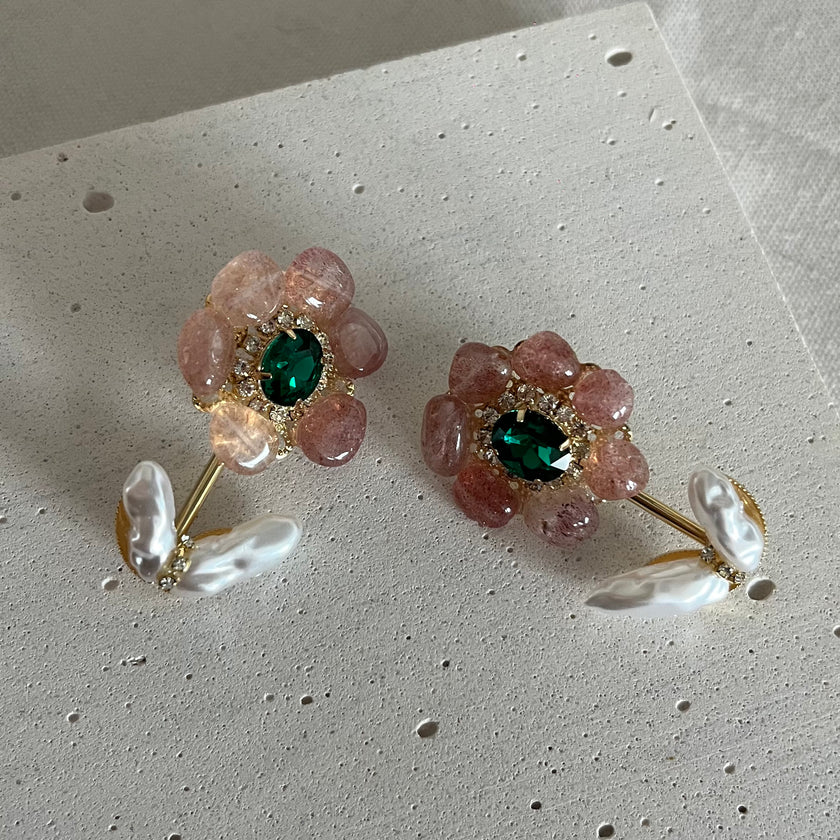 Crystal Garden Big Stud