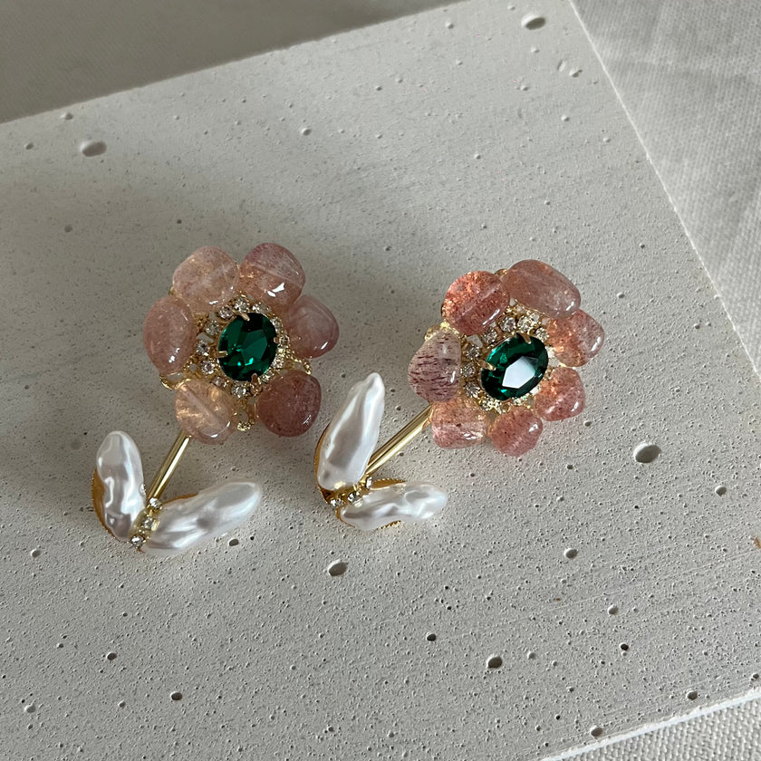 Crystal Garden Big Stud