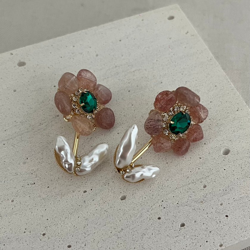 Crystal Garden Big Stud