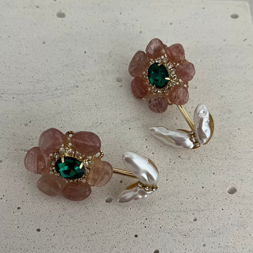 Crystal Garden Big Stud