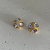 Retro Triple Stones Stud