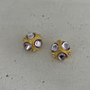 Retro Triple Stones Stud