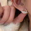 Natural Baroque Shell Stud