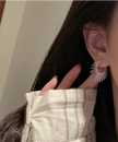 Radiant Apex Hoops | Sterling Silver