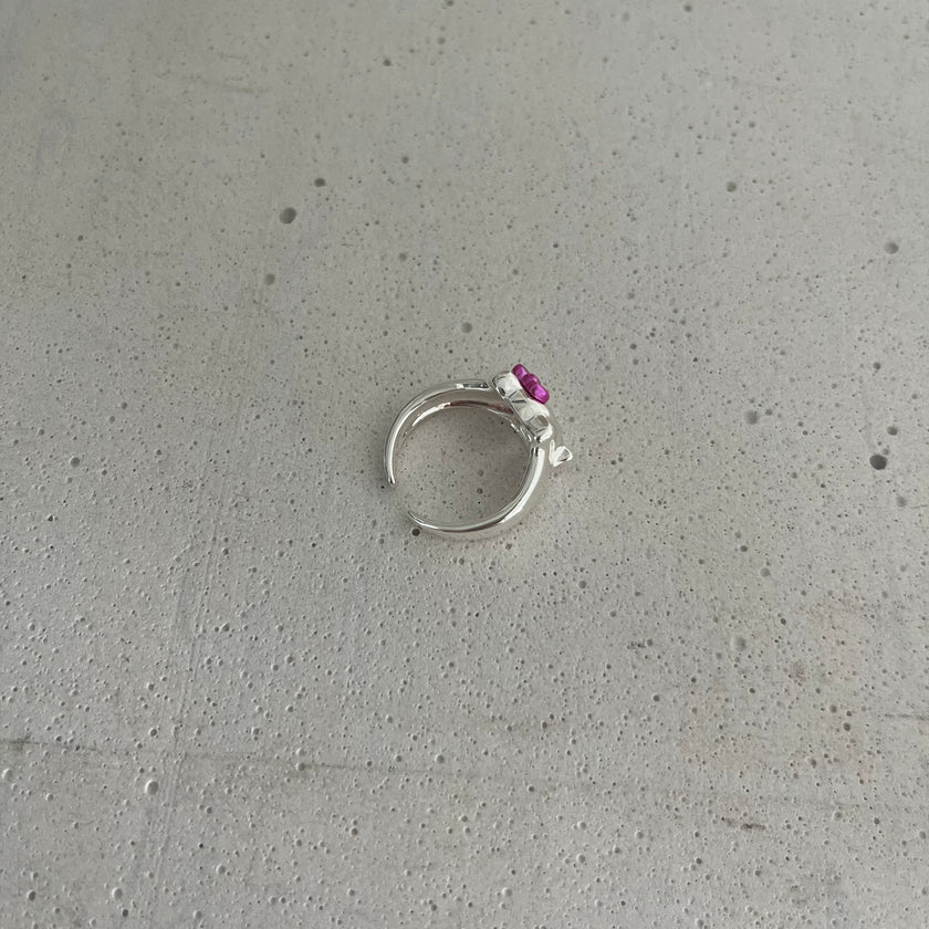 Kitty Blush Bow Ring