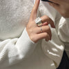 Slice Square Statement Ring | Sterling Silver