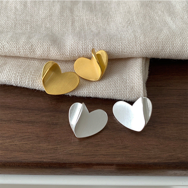 FlipHeart Stud Earrings