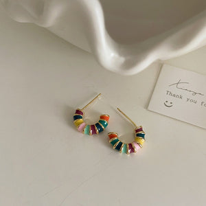 Enamel Rainbow Studs