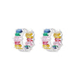 Rainbow Sparkle Hoops