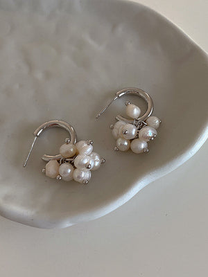 Pearlescent Pearls Stud | Fresh Water Pearls